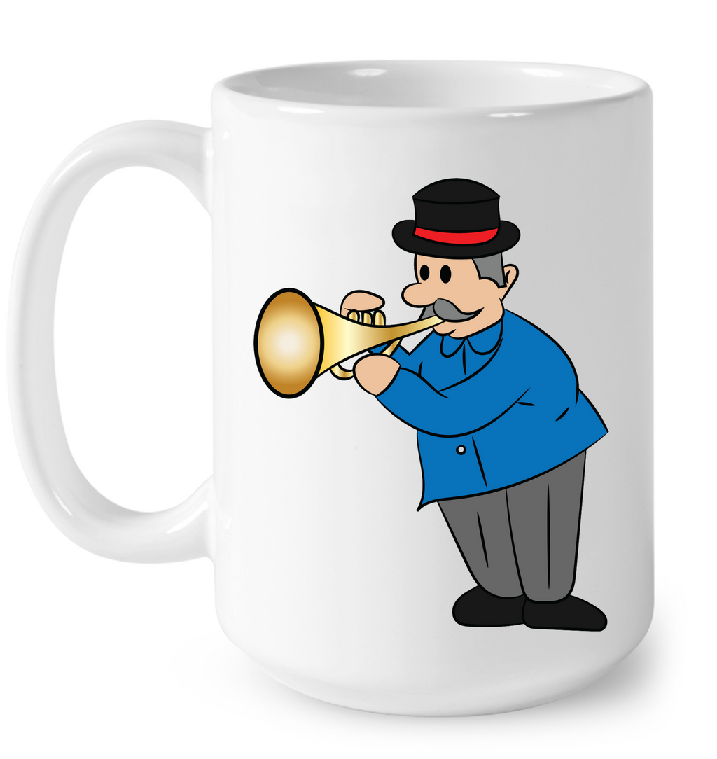 Man with Trumpet - Ceramic Mug