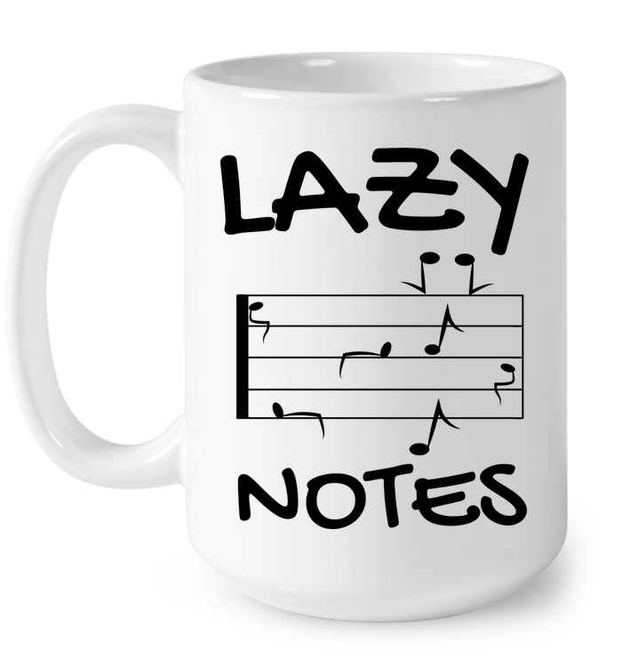 Lazy Notes (Black)  - Ceramic Mug
