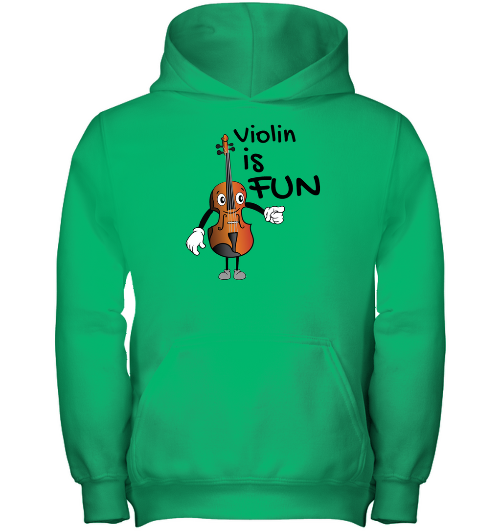 Violin is Fun - Gildan Youth Heavyweight Pullover Hoodie