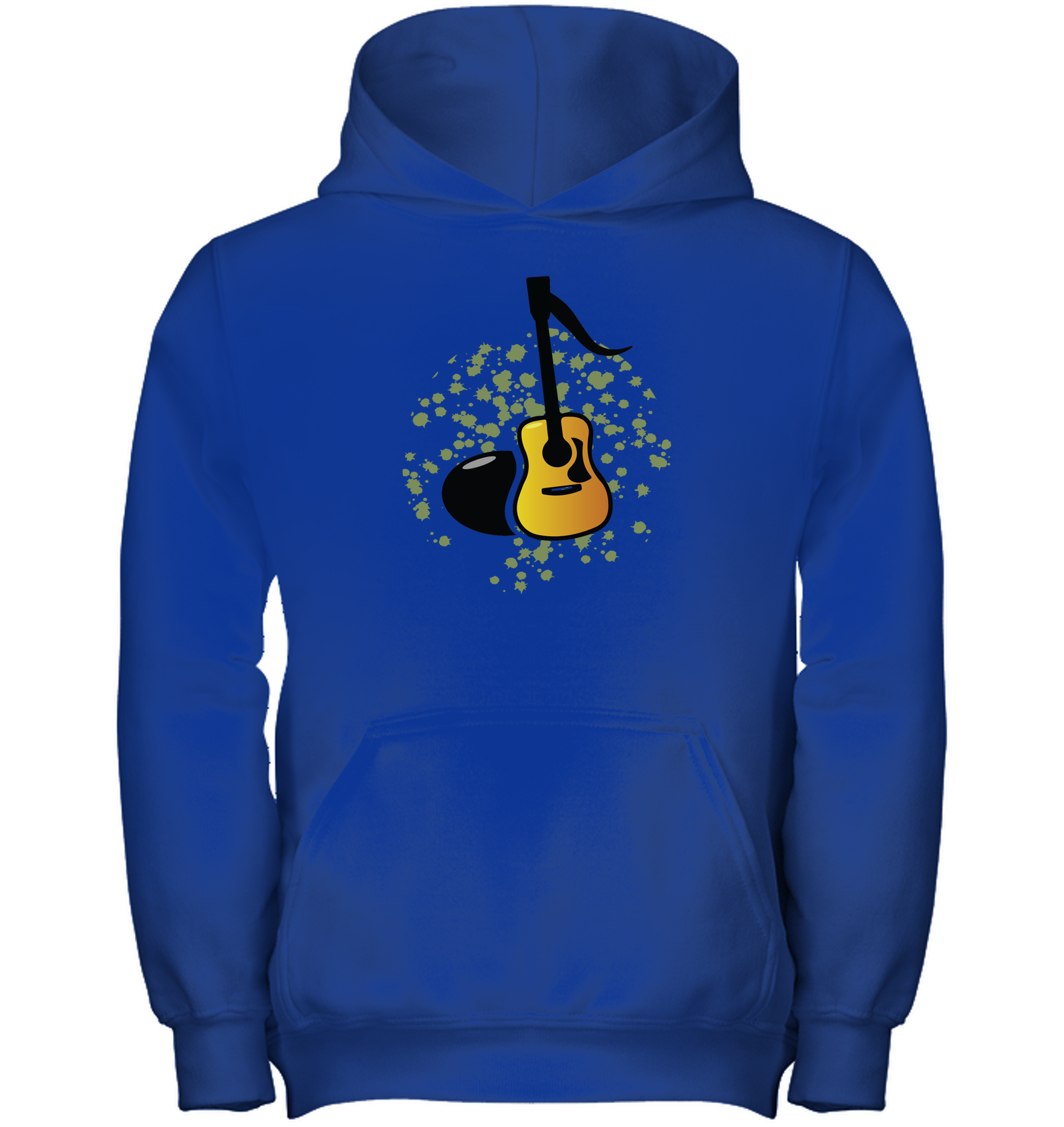Acoustic Guitar Note - Gildan Youth Heavyweight Pullover Hoodie