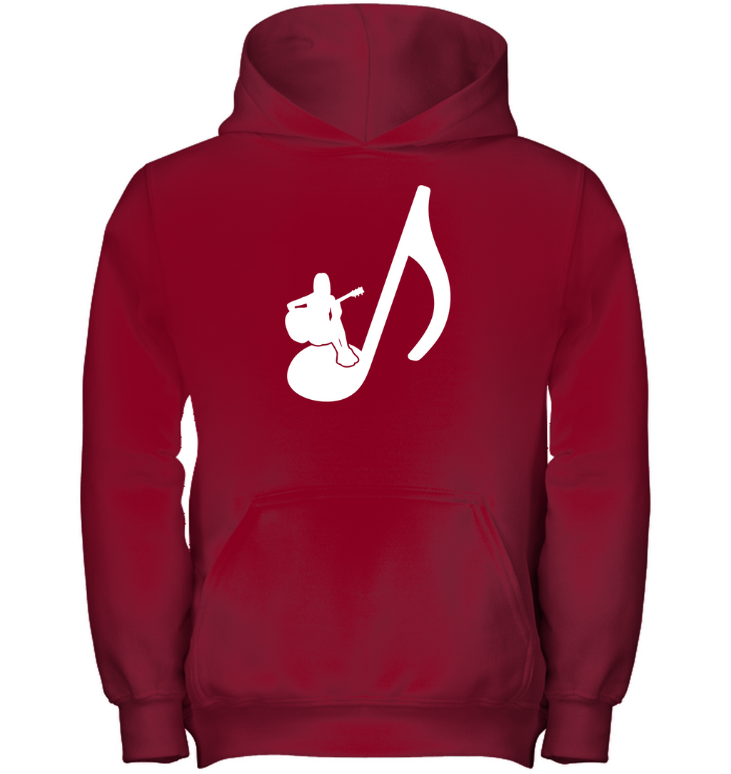 Sitting on a Note - Gildan Youth Heavyweight Pullover Hoodie