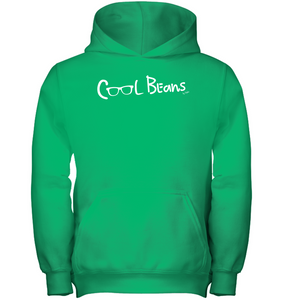 Cool Beans - White (Style 2) - Gildan Youth Heavyweight Pullover Hoodie