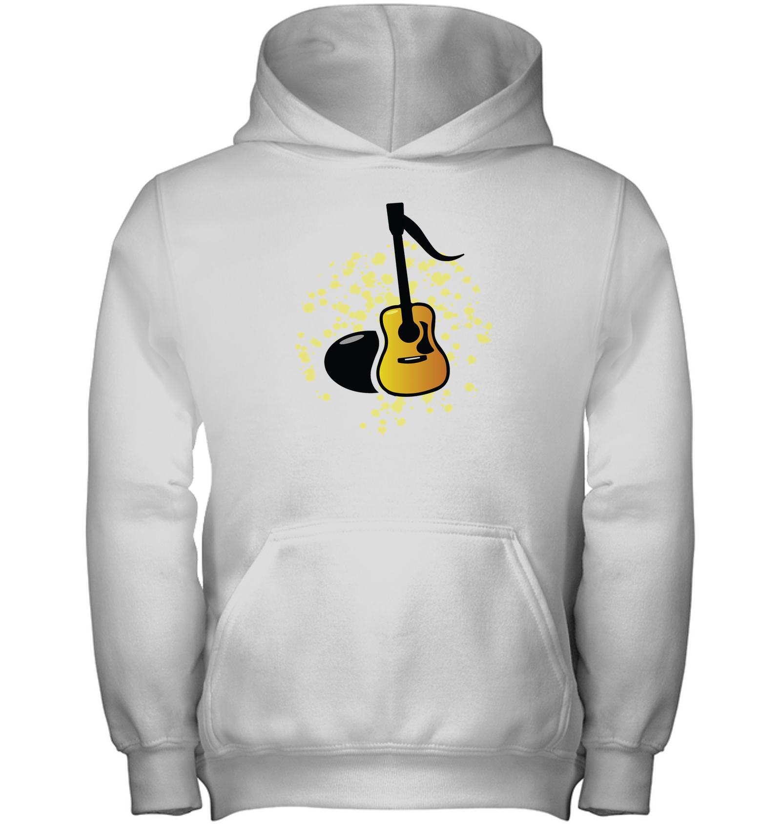 Acoustic Guitar Note - Gildan Youth Heavyweight Pullover Hoodie