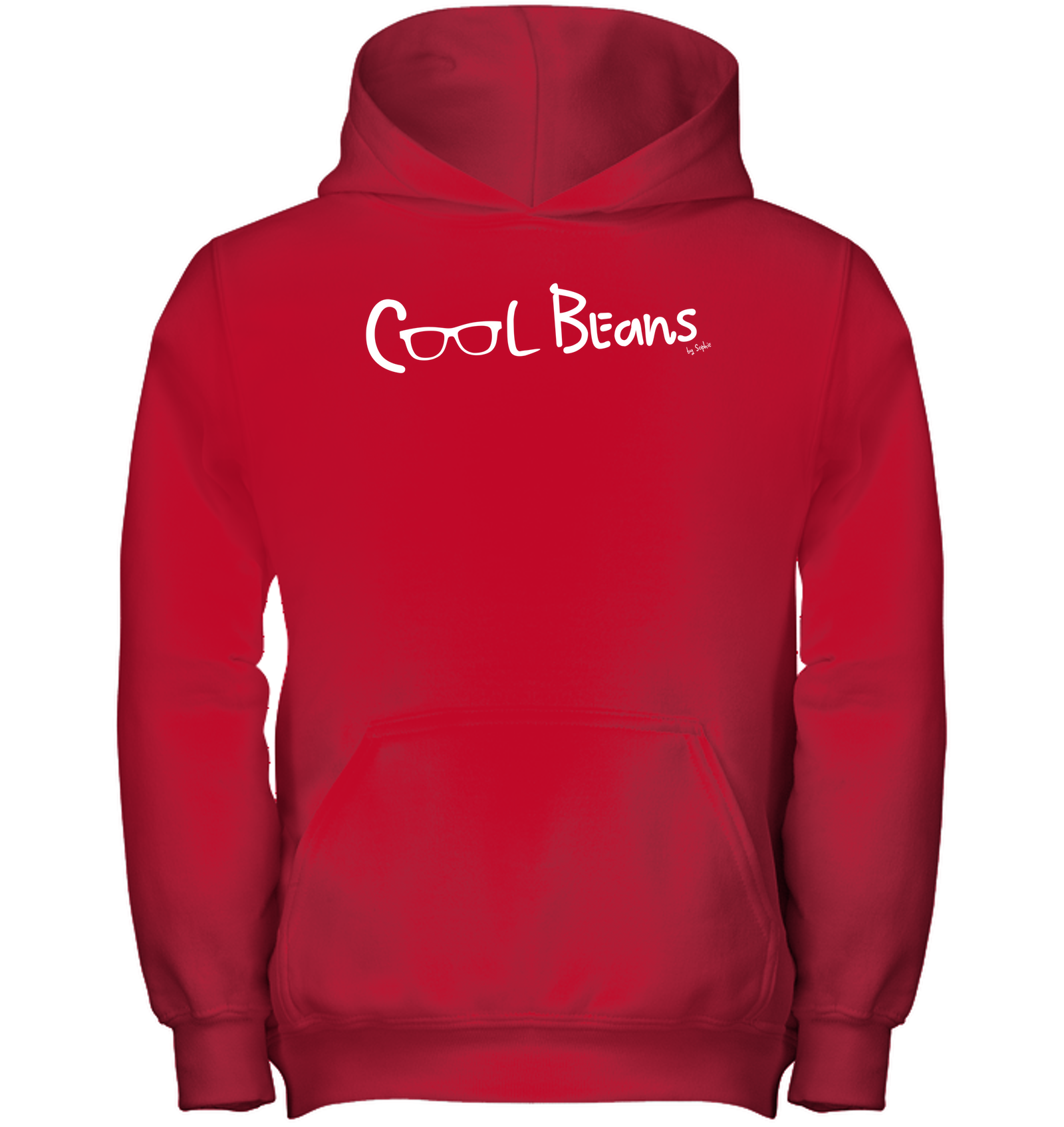 Cool Beans - White (Style 2) - Gildan Youth Heavyweight Pullover Hoodie