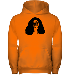 Puffy Hair Don't Care, Sophie - Gildan Youth Heavyweight Pullover Hoodie