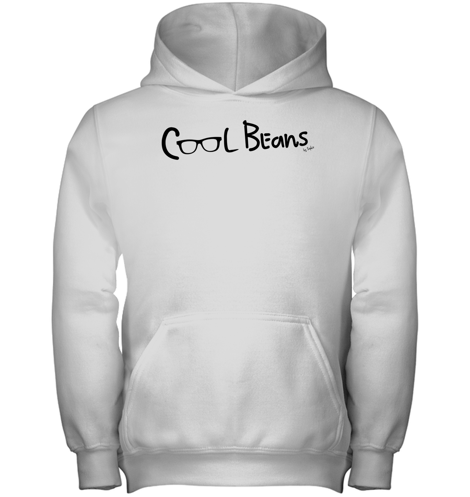 Cool Beans - Black (Style 2) - Gildan Youth Heavyweight Pullover Hoodie