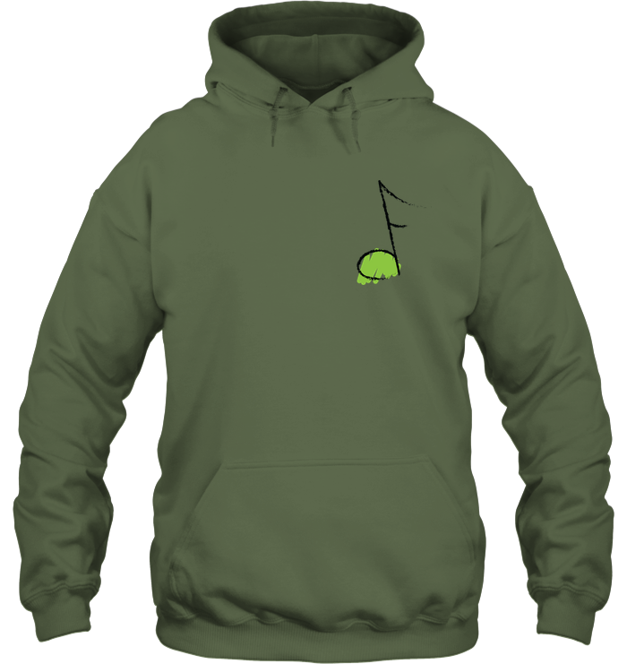 Green Note (Pocket Size) - Gildan Adult Heavy Blend™ Hoodie