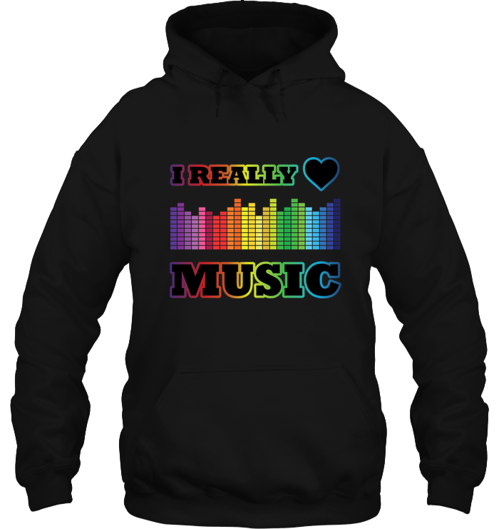 I Really Love Music - Gildan Adult Heavy Blend™ Hoodie