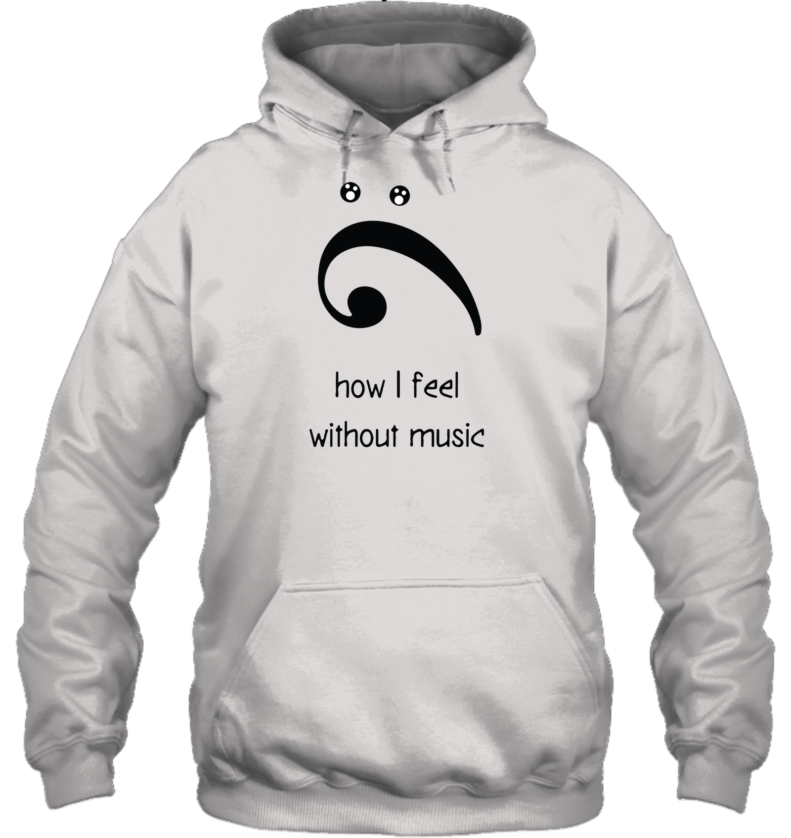 How I Feel Without Music - Gildan Adult Heavy Blend™ Hoodie