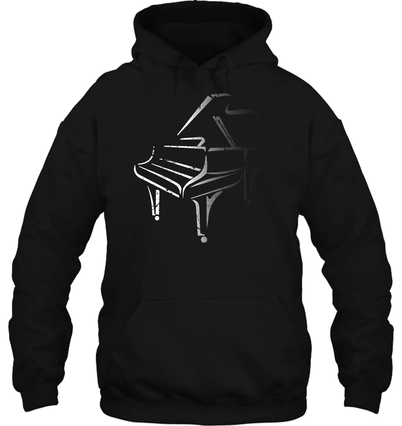 White Piano in the Shadows - Gildan Adult Heavy Blend™ Hoodie