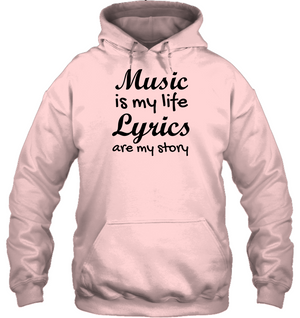 Music is my life Lyrics are my story  - Gildan Adult Heavy Blend™ Hoodie