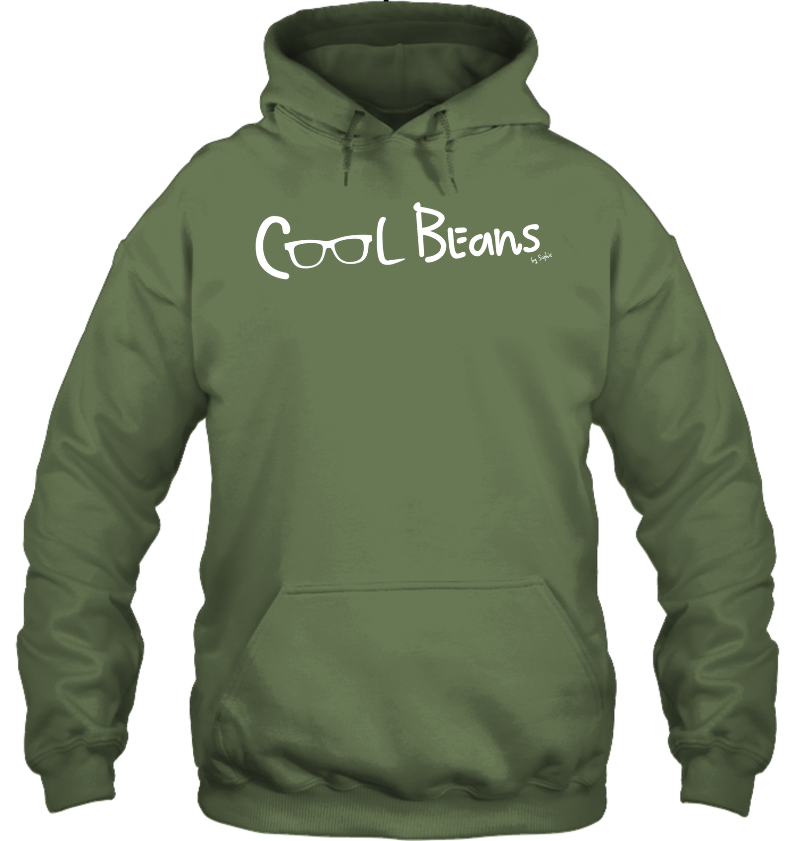 Cool Beans - White (Style 2) - Gildan Adult Heavy Blend™ Hoodie