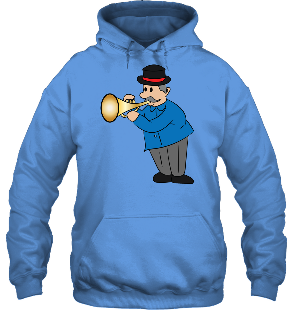 Man with Trumpet - Gildan Adult Heavy Blend™ Hoodie