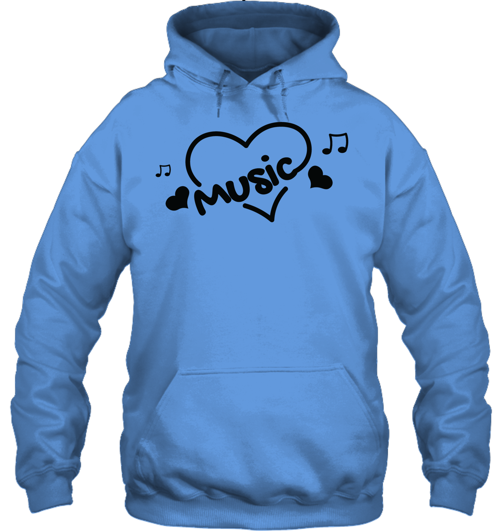 Music Hearts and Notes - Gildan Adult Heavy Blend™ Hoodie
