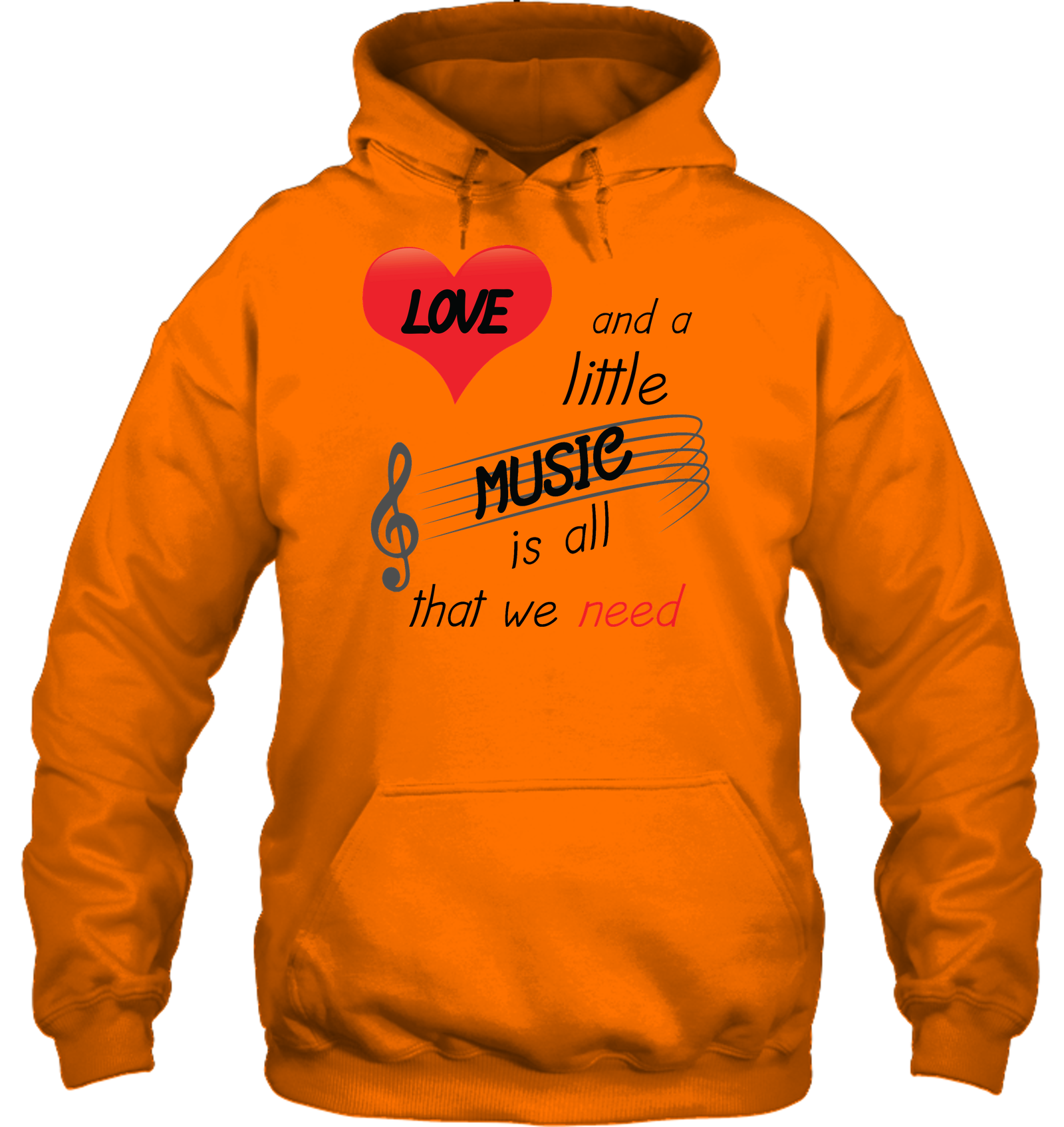 Love and a Little Music is all that we need - Gildan Adult Heavy Blend™ Hoodie