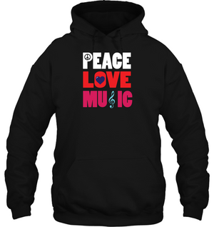 Peace Love Music - Gildan Adult Heavy Blend™ Hoodie