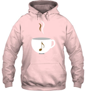 I Love Coffee with a splash of music - Gildan Adult Heavy Blend™ Hoodie
