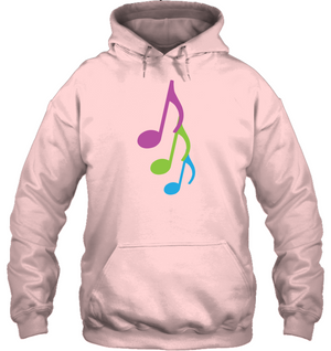 Three colorful musical notes - Gildan Adult Heavy Blend™ Hoodie
