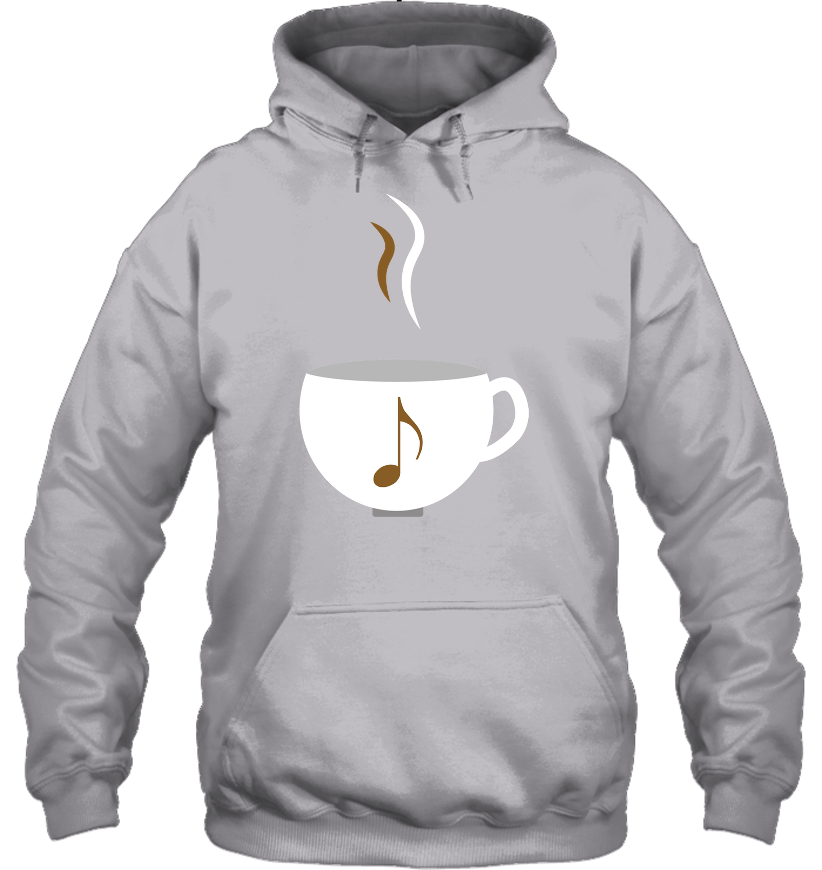 I Love Coffee with a splash of music - Gildan Adult Heavy Blend™ Hoodie
