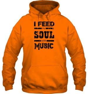 I Feed My Soul With Music - Gildan Adult Heavy Blend™ Hoodie