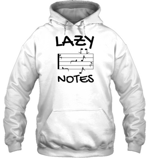Lazy Notes (Black) - Gildan Adult Heavy Blend™ Hoodie