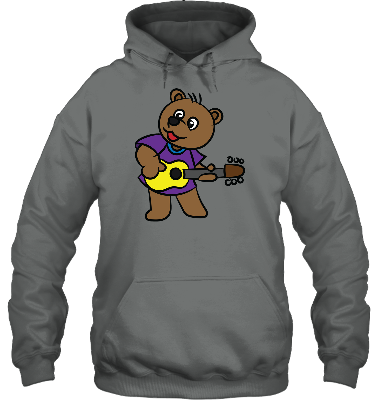Bear Playing Guitar - Gildan Adult Heavy Blend™ Hoodie