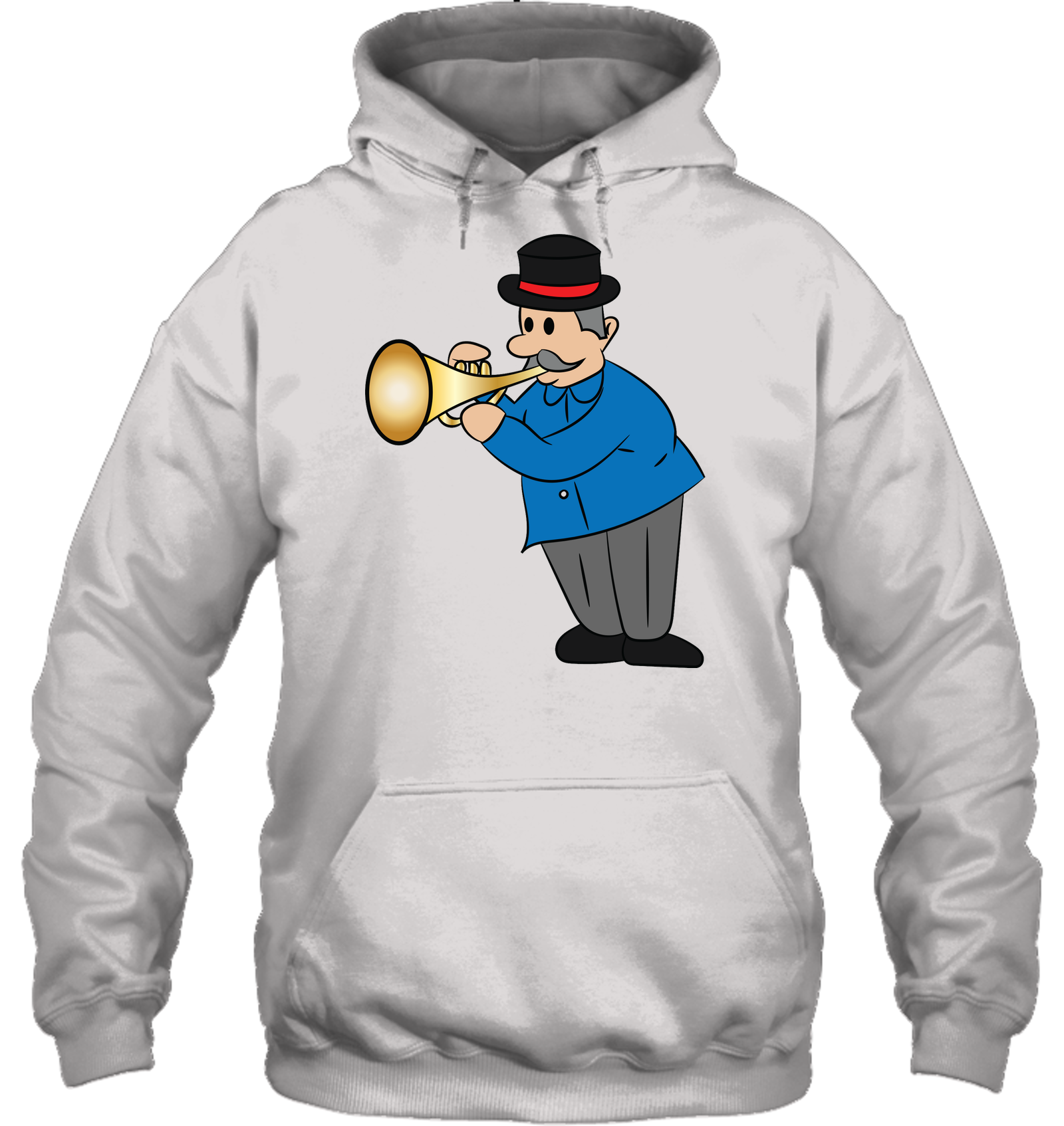 Man with Trumpet - Gildan Adult Heavy Blend™ Hoodie