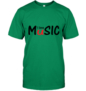 I Love Music plain and simple - Hanes Adult Tagless® T-Shirt