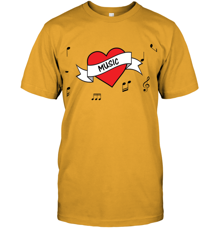 Musical Heart  - Hanes Adult Tagless® T-Shirt