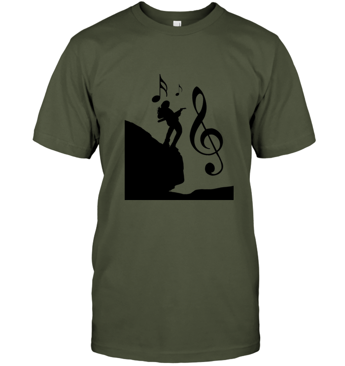 Playin Guitar on the Hill - Hanes Adult Tagless® T-Shirt