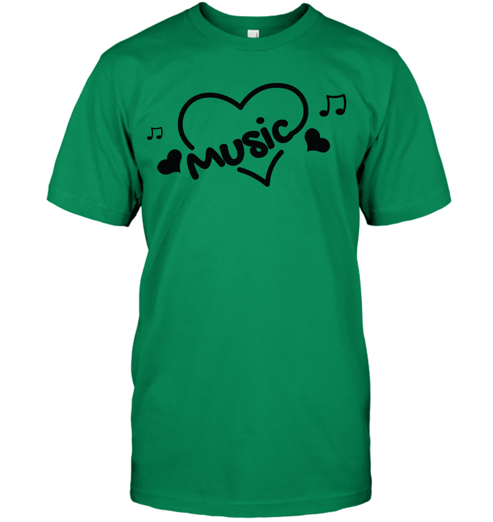 Music Hearts and Notes - Hanes Adult Tagless® T-Shirt