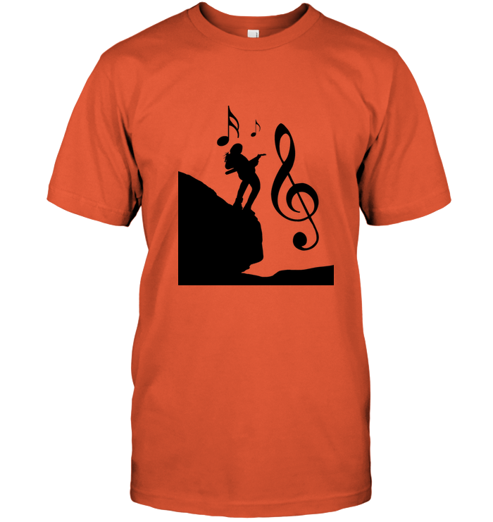 Playin Guitar on the Hill - Hanes Adult Tagless® T-Shirt