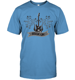 Rock On Electric Guitar - Hanes Adult Tagless® T-Shirt