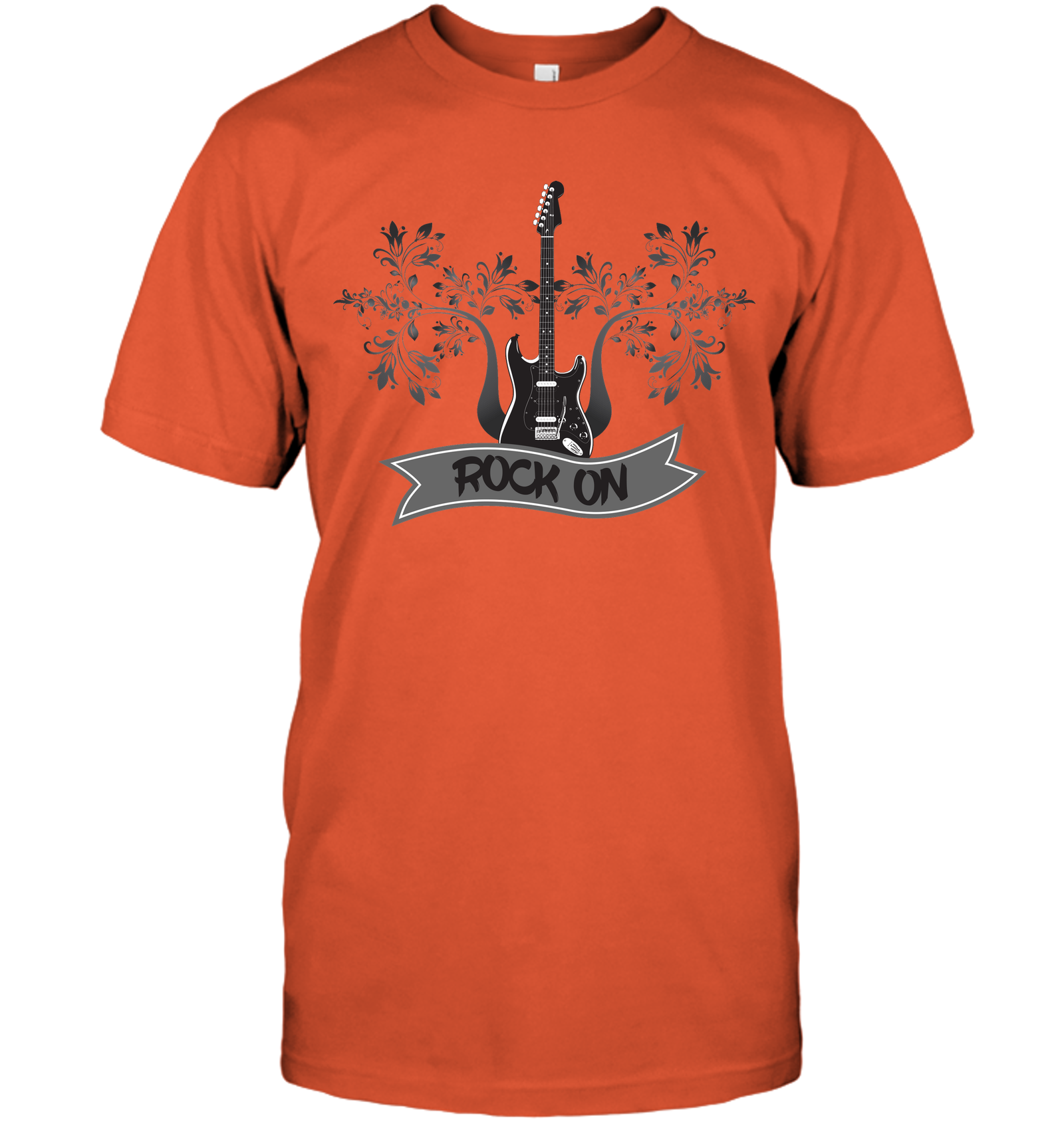 Rock On Electric Guitar - Hanes Adult Tagless® T-Shirt