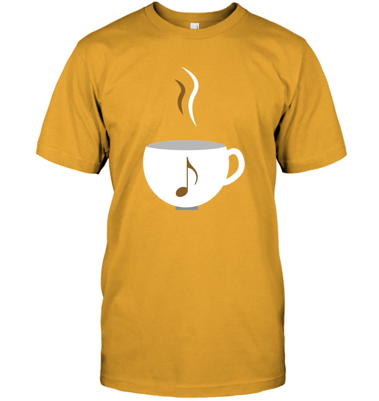 I Love Coffee with a splash of music - Hanes Adult Tagless® T-Shirt