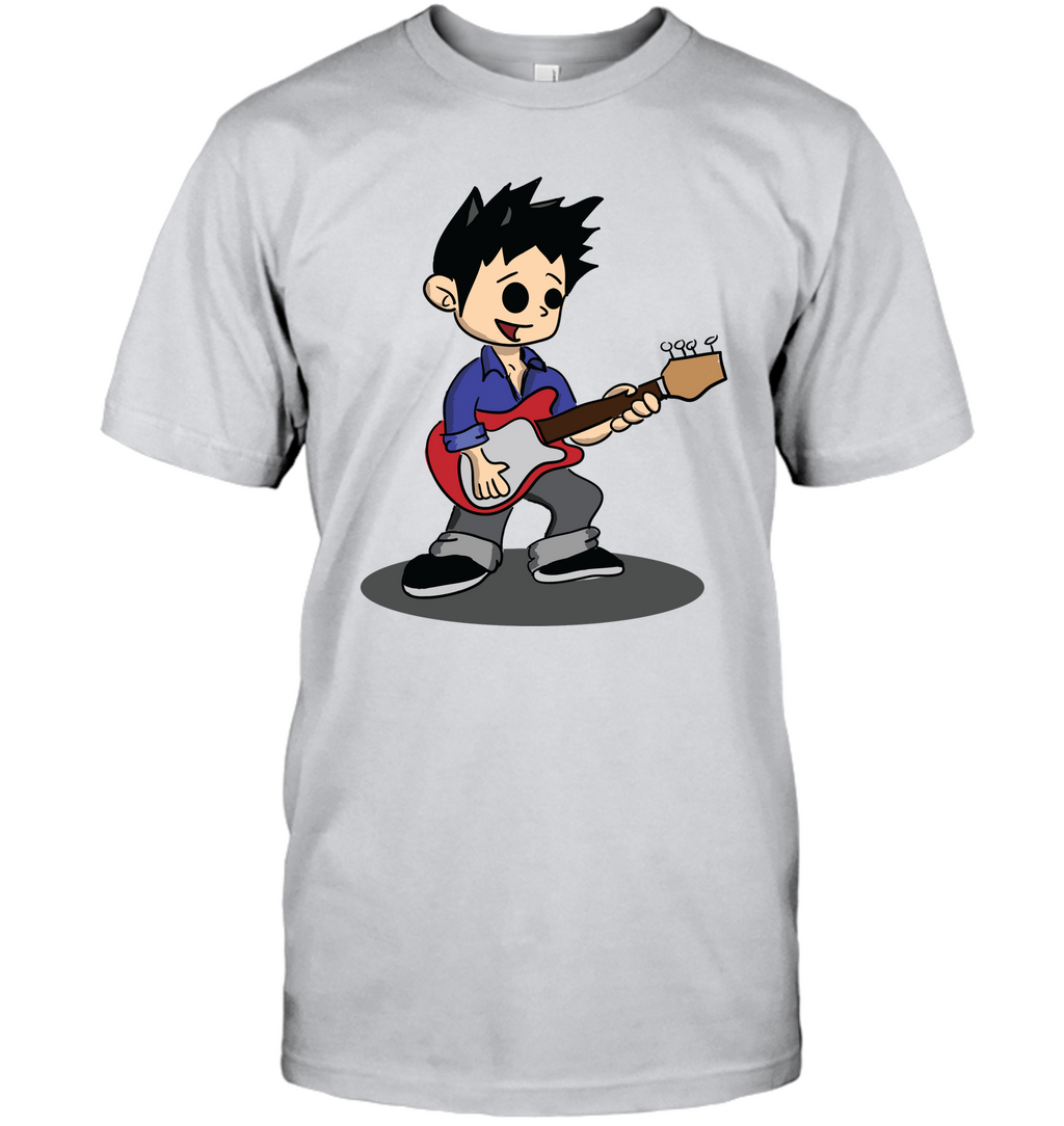 Boy Playing Guitar  - Hanes Adult Tagless® T-Shirt