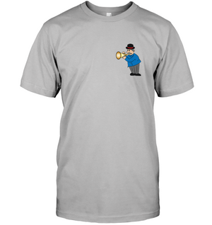 Man with Trumpet (Pocket Size) - Hanes Adult Tagless® T-Shirt