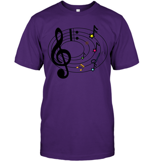 Musical Notes Spiral - Hanes Adult Tagless® T-Shirt