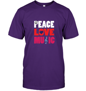 Peace Love Music - Hanes Adult Tagless® T-Shirt
