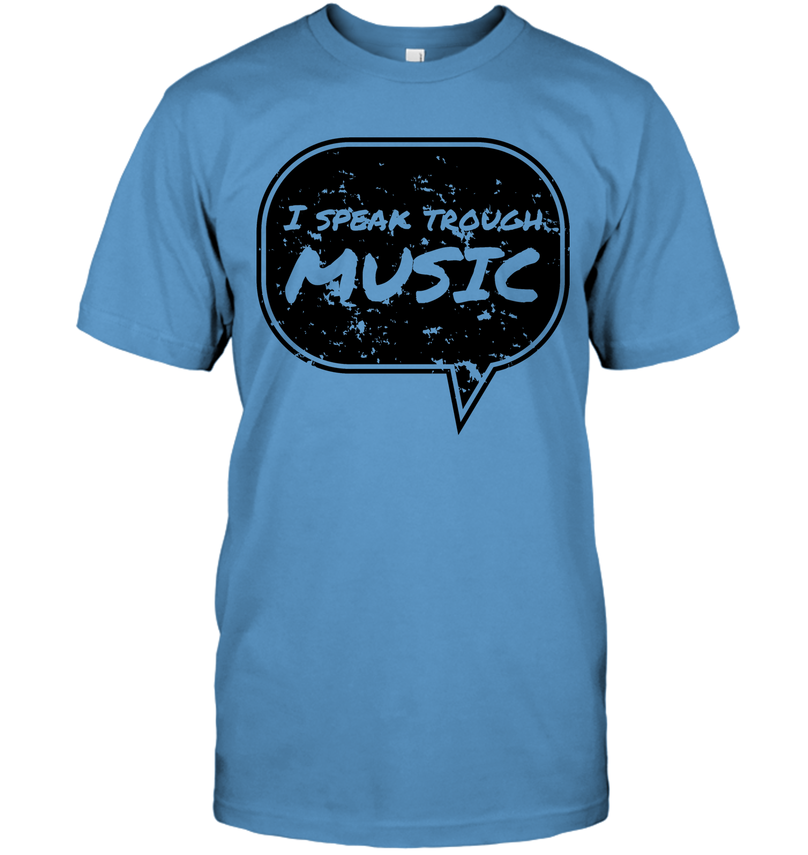 I speak through Music (Black) - Hanes Adult Tagless® T-Shirt
