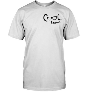 Cool Beans - Black (Pocket Size) - Hanes Adult Tagless® T-Shirt