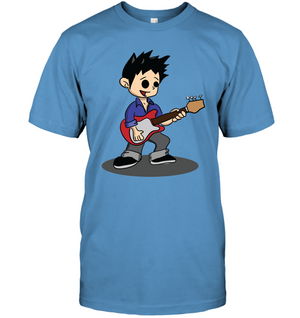 Boy Playing Guitar  - Hanes Adult Tagless® T-Shirt