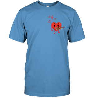 Heart Playing Violin (Pocket Size) - Hanes Adult Tagless® T-Shirt
