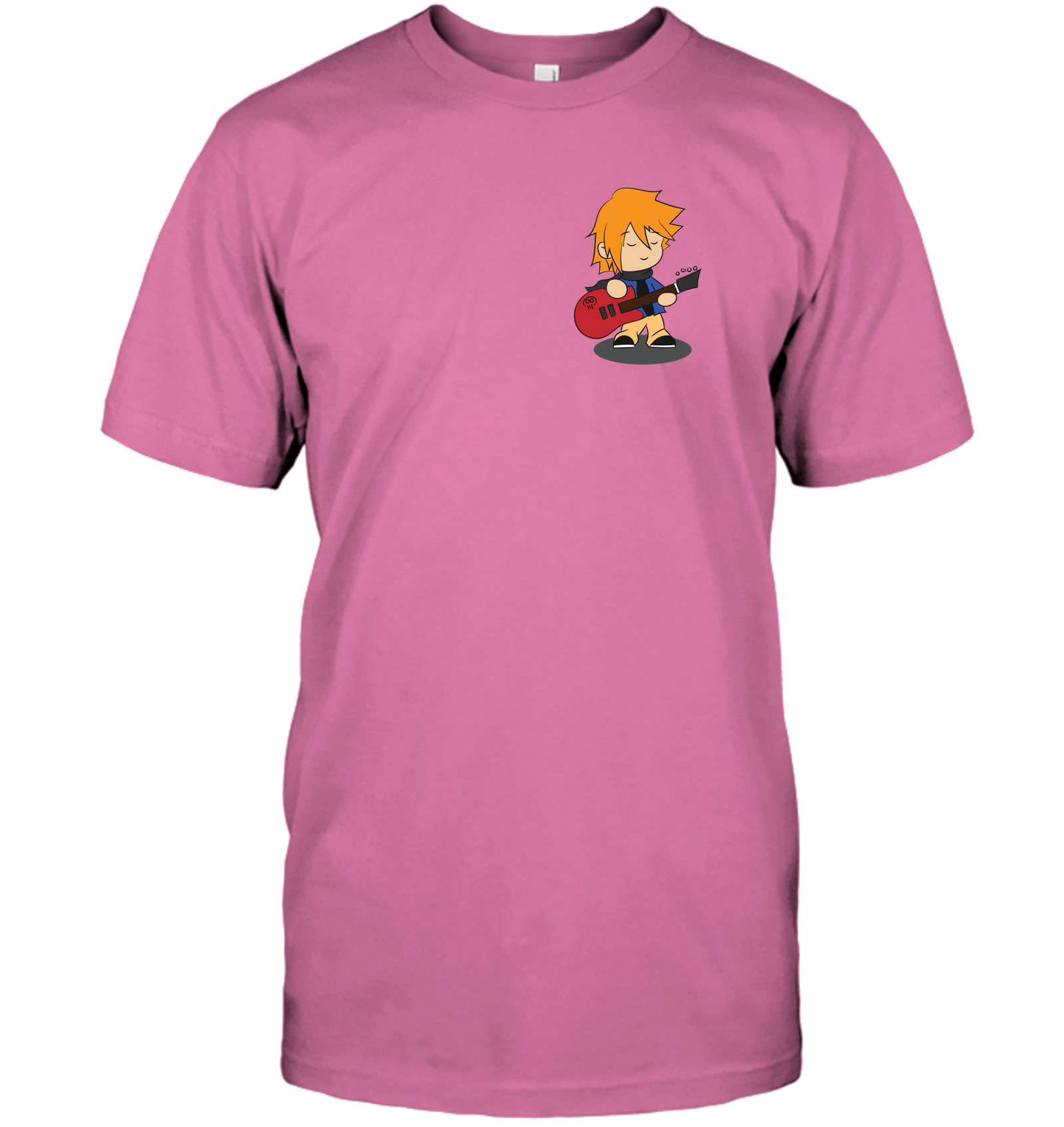 Boy with Guitar (Pocket Size) - Hanes Adult Tagless® T-Shirt