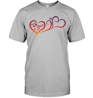 Hearts Music Fun - Hanes Adult Tagless® T-Shirt