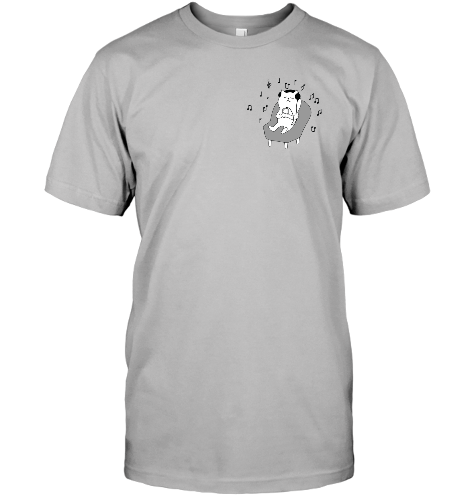 Chilin Kitty (Pocket Size) - Hanes Adult Tagless® T-Shirt