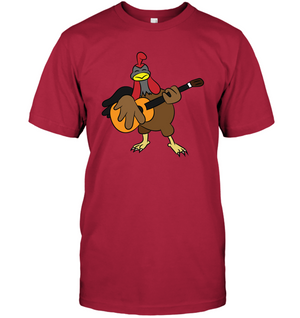 Chicken with Guitar - Hanes Adult Tagless® T-Shirt