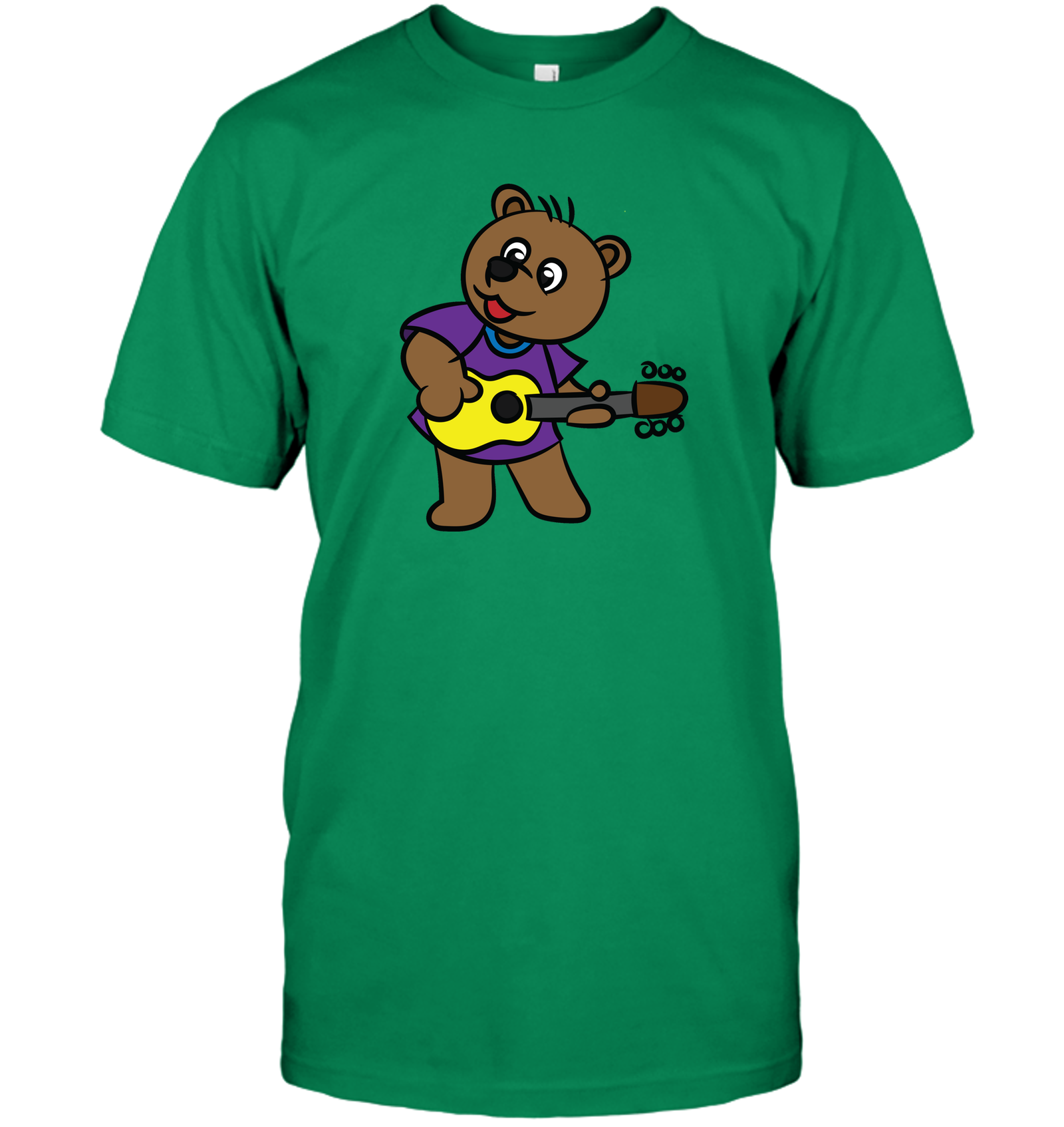 Bear Playing Guitar - Hanes Adult Tagless® T-Shirt
