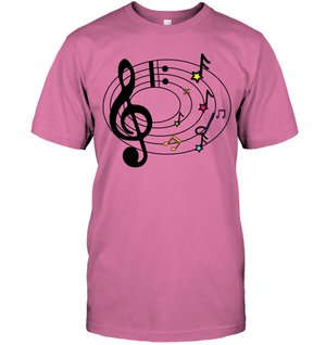 Musical Notes Spiral - Hanes Adult Tagless® T-Shirt