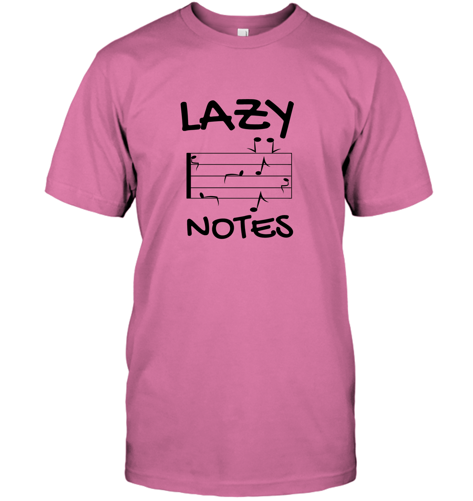 Lazy Notes (Black) - Hanes Adult Tagless® T-Shirt